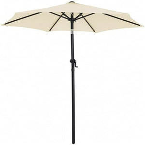 Ombrellone da giardino bianco palo centrale diametro m 3 esagonale