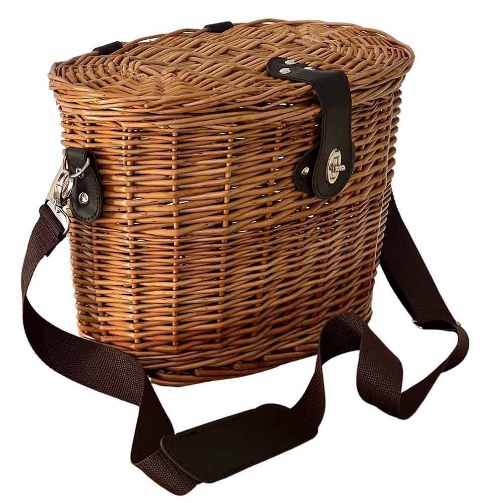 Cesto funghi grande con tracolla cm 41 x 27 x h 31 ovale