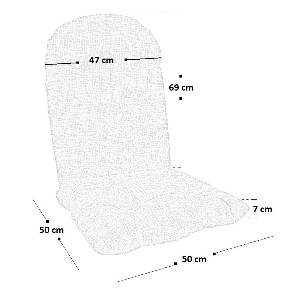 Cuscino per dondolo in bambù fantasia senape