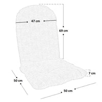 Cuscino per dondolo in bambù fantasia senape