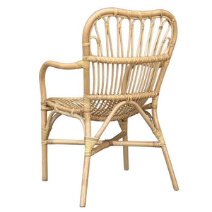 Salotto Mandola in legno di bambu e vimini naturale con 2 poltrone e 1 tavolino