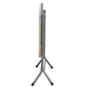 Tavolo richiudibile cm 60 x 60 in ferro con piano effetto legno