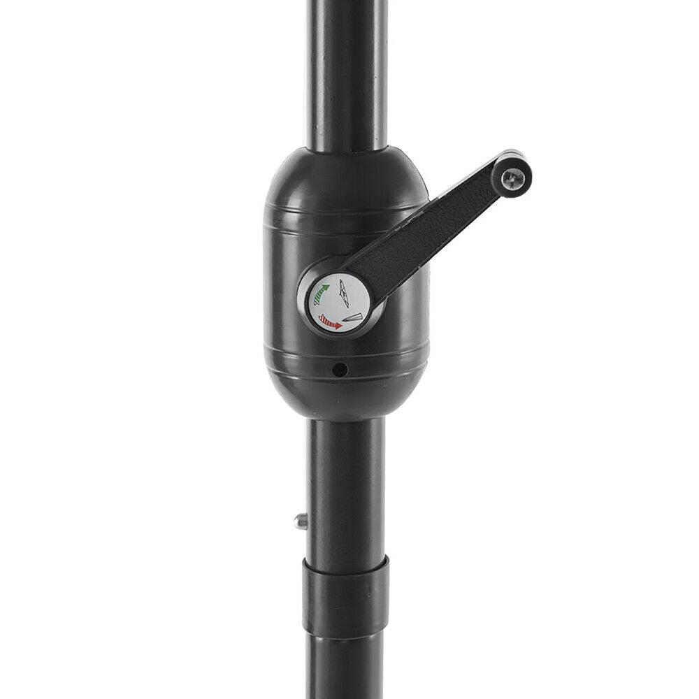 Ombrellone da giardino grigio palo centrale diametro m 2,40 esagonale