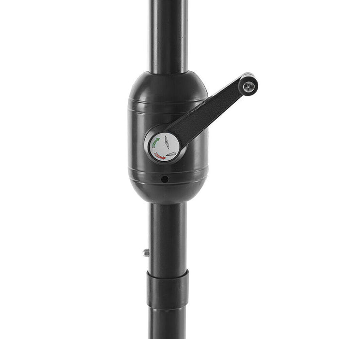 Ombrellone da giardino grigio palo centrale diametro m 2,40 esagonale