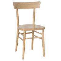 Sedia in legno naturale vintage milano