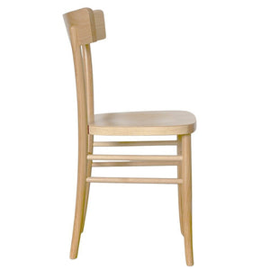 Sedia in legno naturale vintage milano