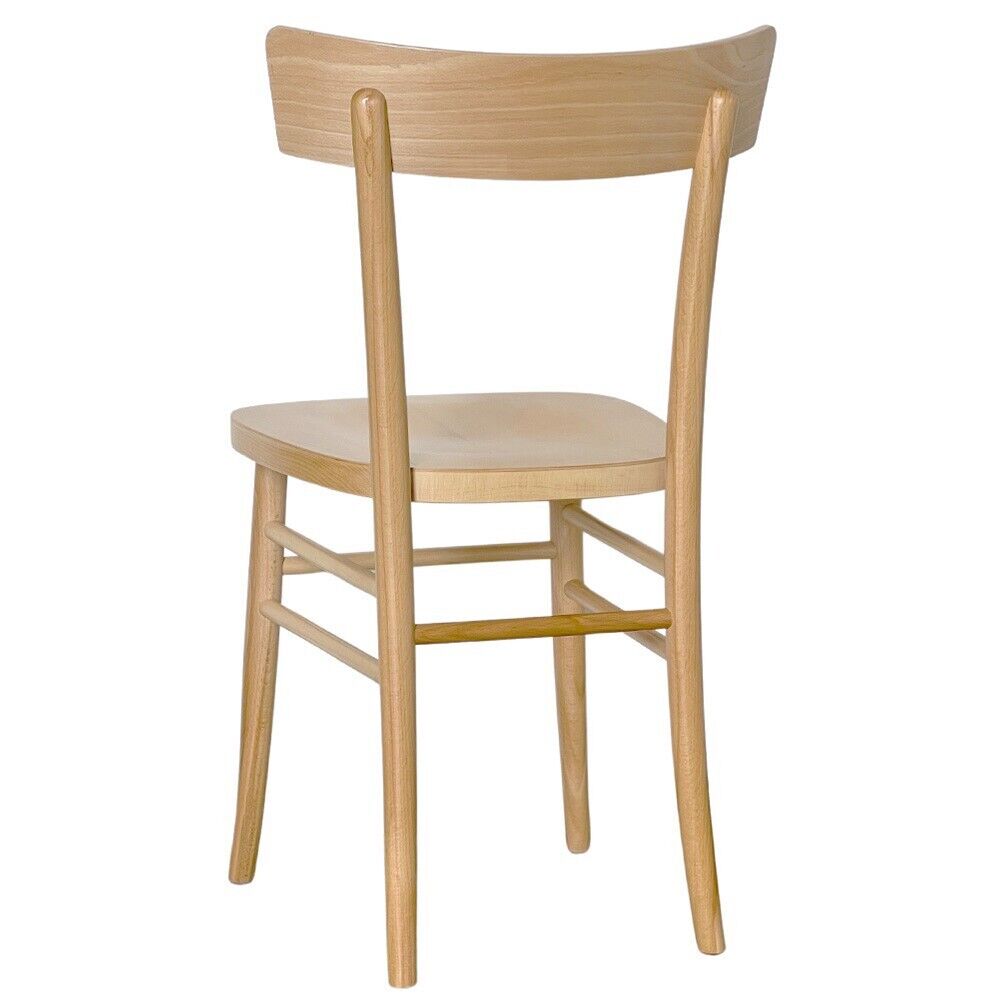 Sedia in legno naturale vintage milano