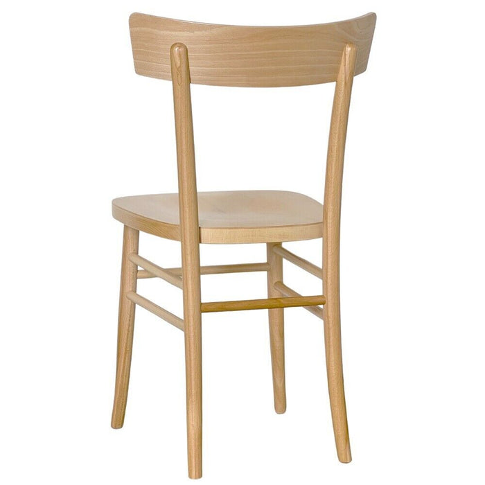 Sedia in legno naturale vintage milano