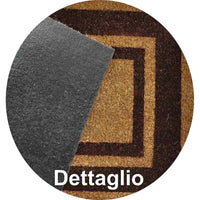 Zerbino classico rettangolare in cocco cm 40 x cm 60