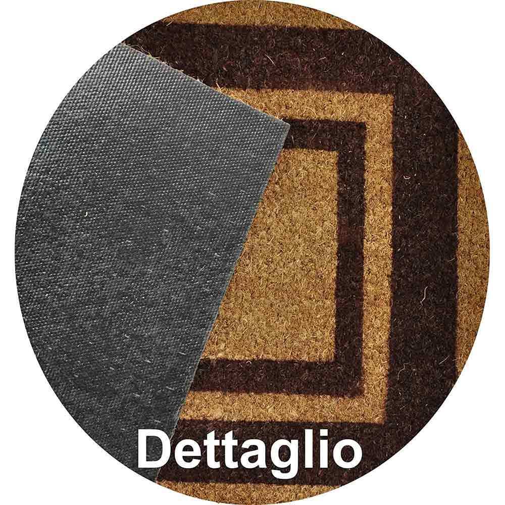 Zerbino classico rettangolare in cocco cm 60 x cm 90