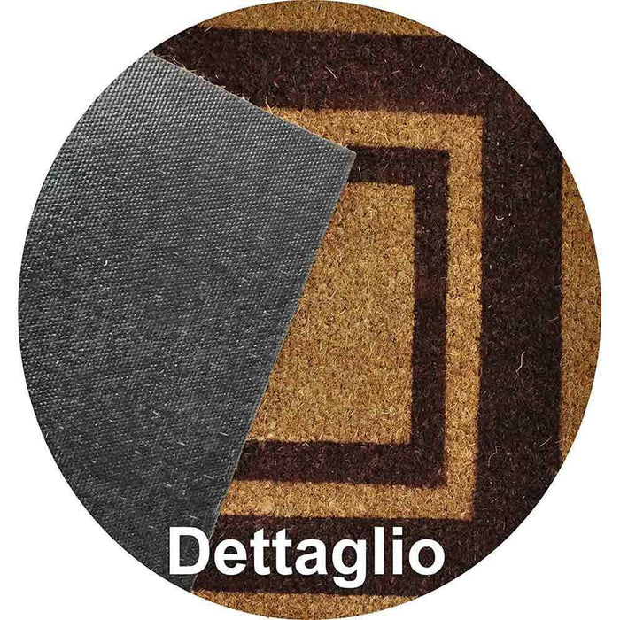 Zerbino classico rettangolare in cocco cm 60 x cm 90