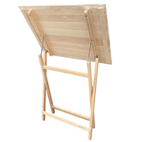 Tavolo naturale lux in legno da cm 80x60 richiudibile