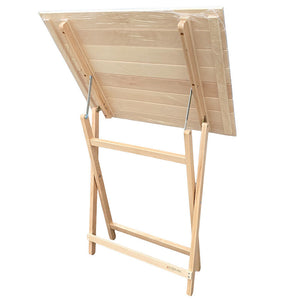 Tavolo naturale lux in legno da cm 80x60 richiudibile