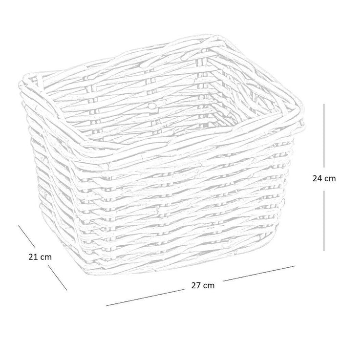 Cesto piccolo in legno vero rattan kabu  cm 27 x 21 h 24 cm