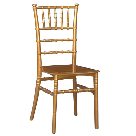 Sedia Chiavarina in plastica polipropilene giallo ottone modello rinforzato