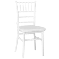 Sedia chiavarina bianca modello rinforzato con innovativo cuscino antiscivolo