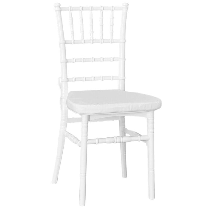 Sedia chiavarina bianca modello rinforzato con innovativo cuscino antiscivolo