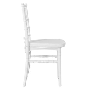 Sedia chiavarina bianca modello rinforzato con innovativo cuscino antiscivolo