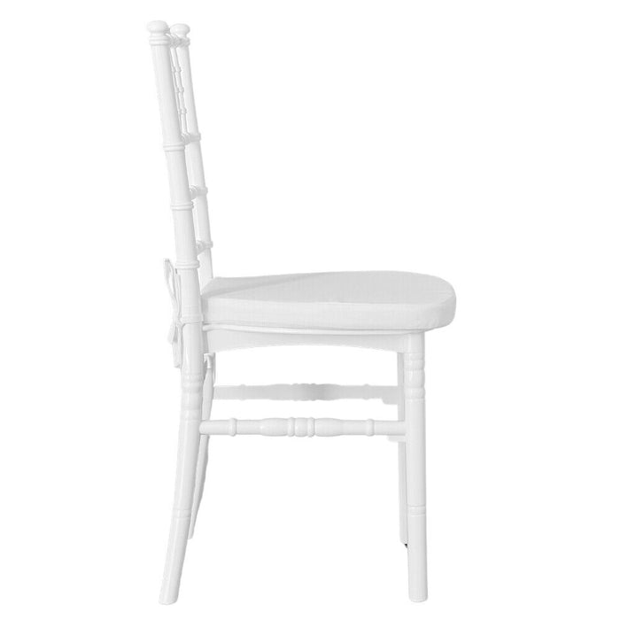 Sedia chiavarina bianca modello rinforzato con innovativo cuscino antiscivolo