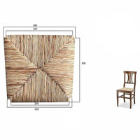 Ricambio per sedia in paglia di riso modello Arte povera