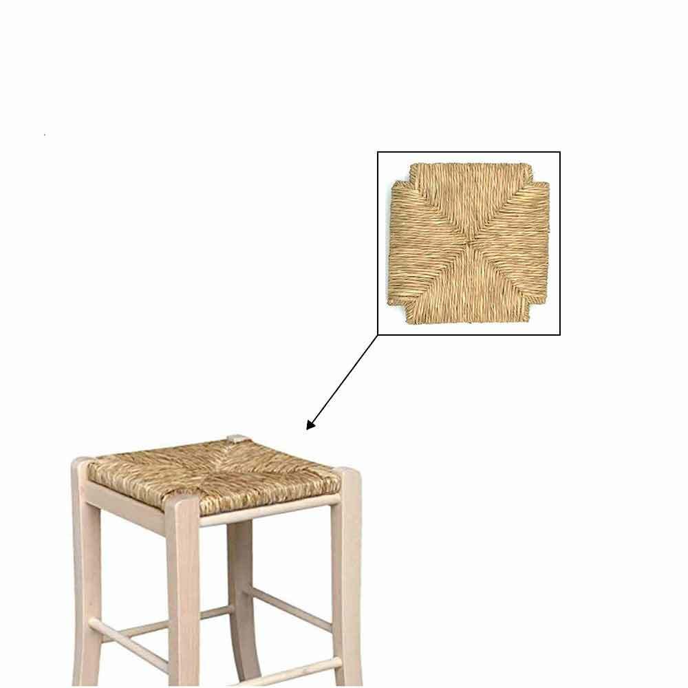 Seduta di ricambio in paglia per sgabello quadrato 30 x 30 cm modello 772