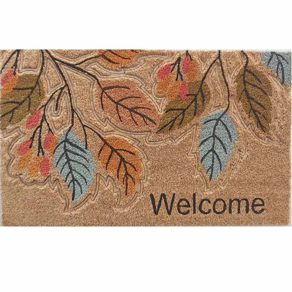 Zerbino classico rettangolare in cocco colorato cm 45 x cm 75