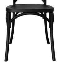 Sedia modello Sprint in plastica polipropilene colore nero monoblocco impilabile