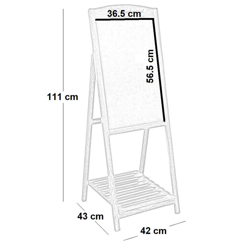 Lavagna pubblicitaria da esterno locali colore bianco anticato