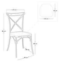 Sedia Sprint in plastica polipropilene grigio tortora monoblocco impilabile