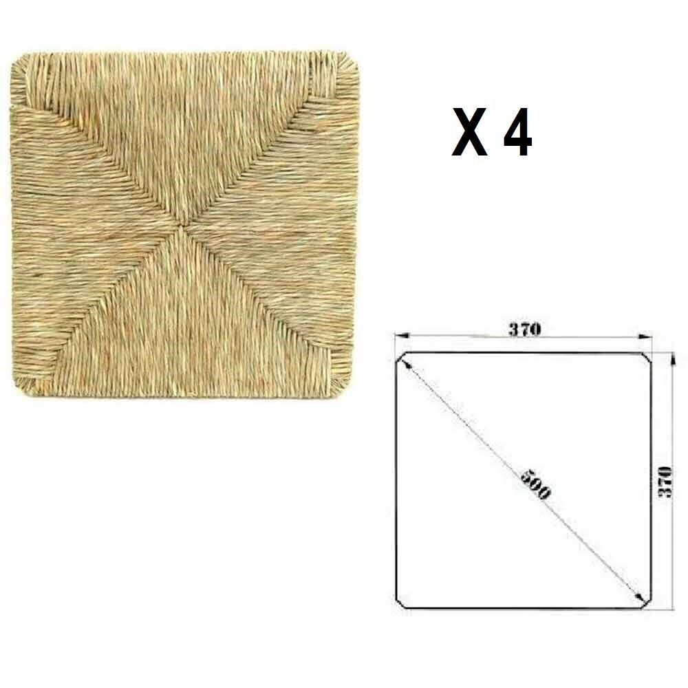 Set 4 ricambi per sedie modello Pisa con seduta in paglia palustre intrecciata