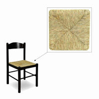 Set 4 ricambi per sedie modello Pisa con seduta in paglia palustre intrecciata