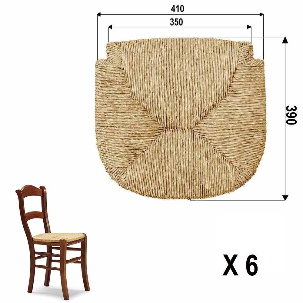 Set 6 ricambi per sedie in paglia palustre modello C2000 facile da montare