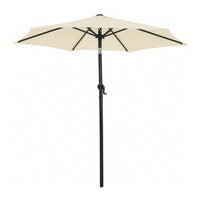 Ombrellone da giardino bianco palo centrale diametro m 2,40 esagonale