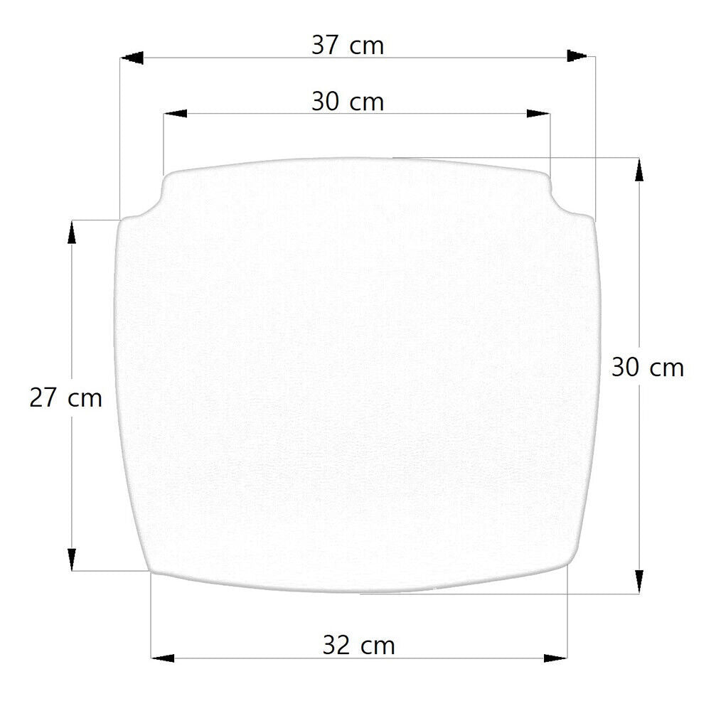 Sedile Ricambio Similpelle Rosso per Seggiolone e Sgabelli in Legno