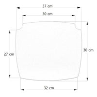 Sedile Ricambio Similpelle Rosso per Seggiolone e Sgabelli in Legno