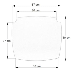 Sedile Ricambio Similpelle Rosso per Seggiolone e Sgabelli in Legno