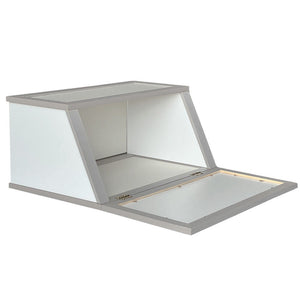 Cassetto contenitore legno tortora con decori portapane