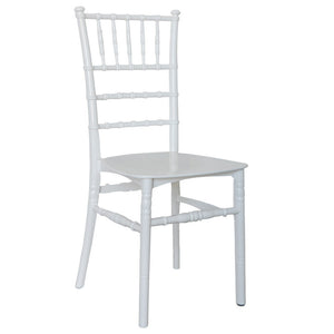 Sedia Chiavarina impilabile in plastica polipropilene bianco modello rinforzato