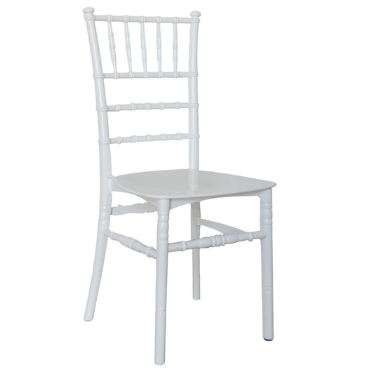 Sedia Chiavarina impilabile in plastica polipropilene bianco modello rinforzato