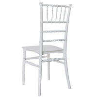 Sedia Chiavarina impilabile in plastica polipropilene bianco modello rinforzato