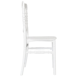 Sedia napoleon in plastica bianca modello rinforzato