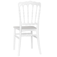 Sedia napoleon in plastica bianca modello rinforzato