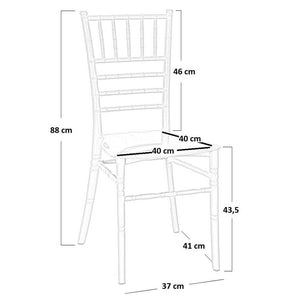 Sedia chiavarina in plastica colore grigio modello rinforzato