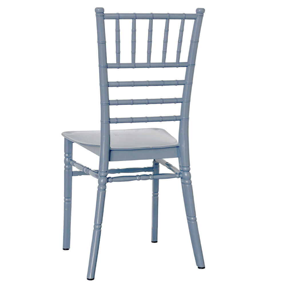 Sedia chiavarina in plastica colore grigio modello rinforzato