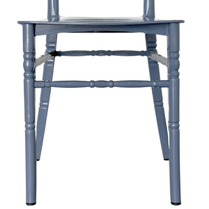 Sedia chiavarina in plastica colore grigio modello rinforzato