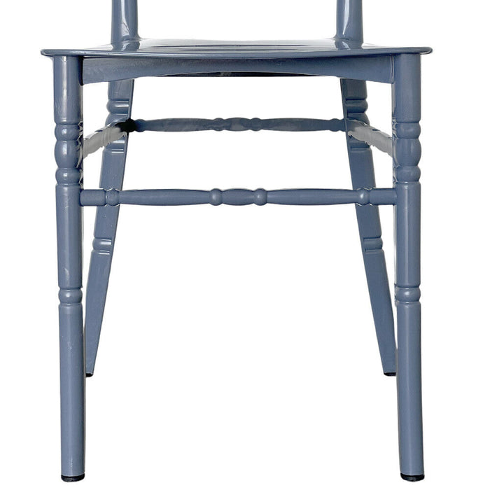 Sedia chiavarina in plastica colore grigio modello rinforzato