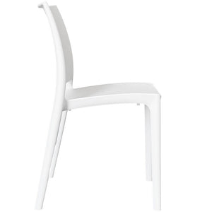 Sedia altea in plastica colore bianco modello confort