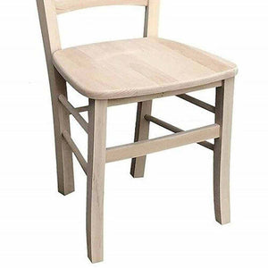 Ricambio per seduta in legno Massello grezzo da verniciare sedia venezia