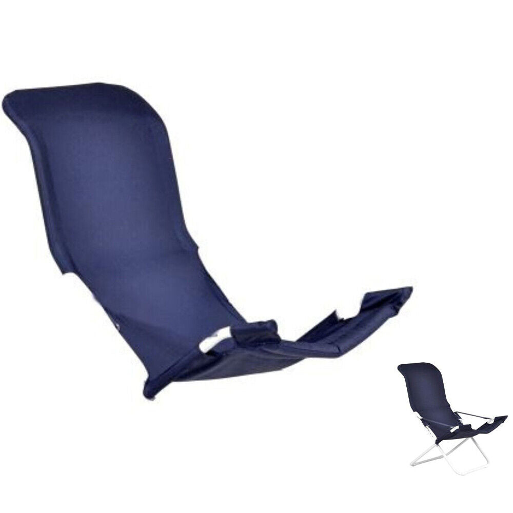 Telo di ricambio blu per sedia fiam fiesta con telaio acciaio bianco 127bsjut