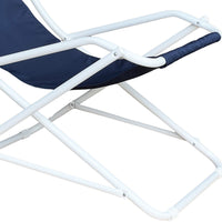 Sedia sdraio dondolina fiam acciaio telo blu 123PE BSBL